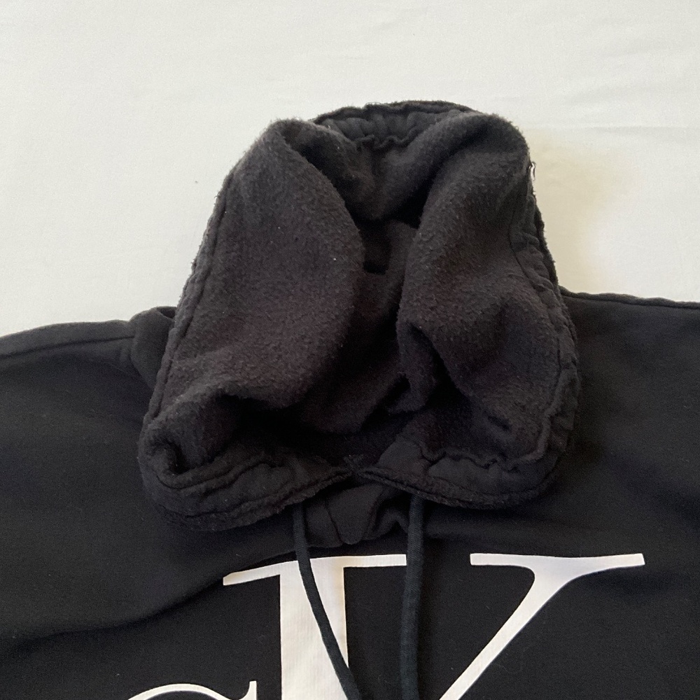 CALVIN KLEIN JEANS Boxy Crop Hoodie Black - Picture 9 of 10
